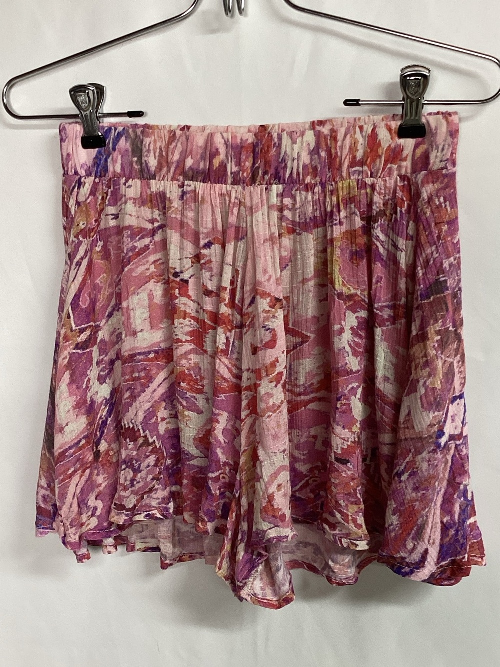 SHOW ME YOUR MUMU Pink/Purple Pull-on Shorts Size Small